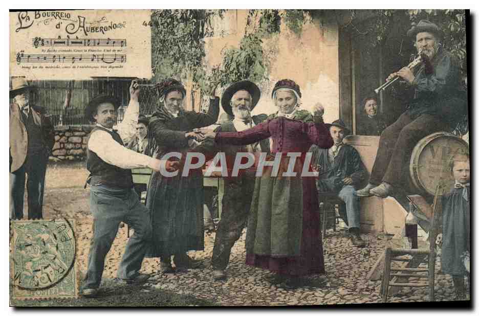CPA Folklore La bourree d'Auvergne