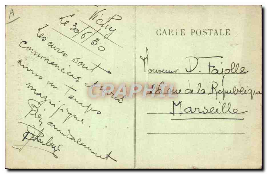CPA Folklore Laitiere Bourbonnaise  — Verso