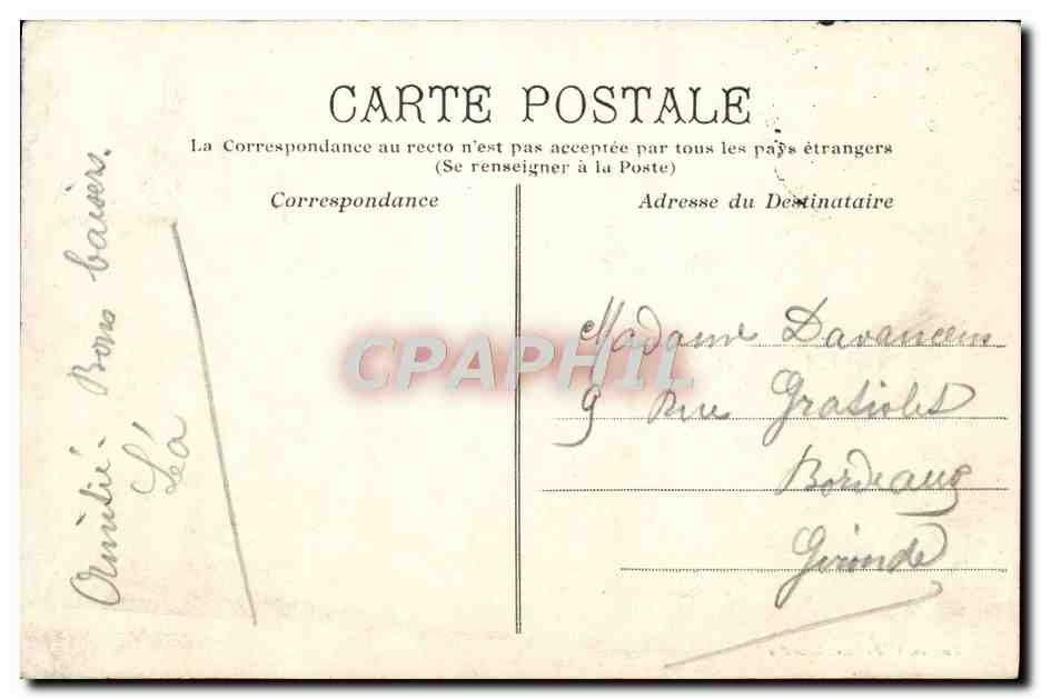 CPA Lourdes Caivaire Breton — Verso