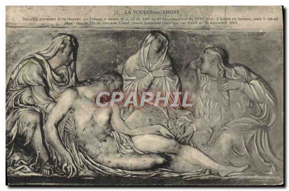 La Vouëtte-sur-Rhône — Bas-relief de la chapelle des Princes — éditeur inconnu, n° 37