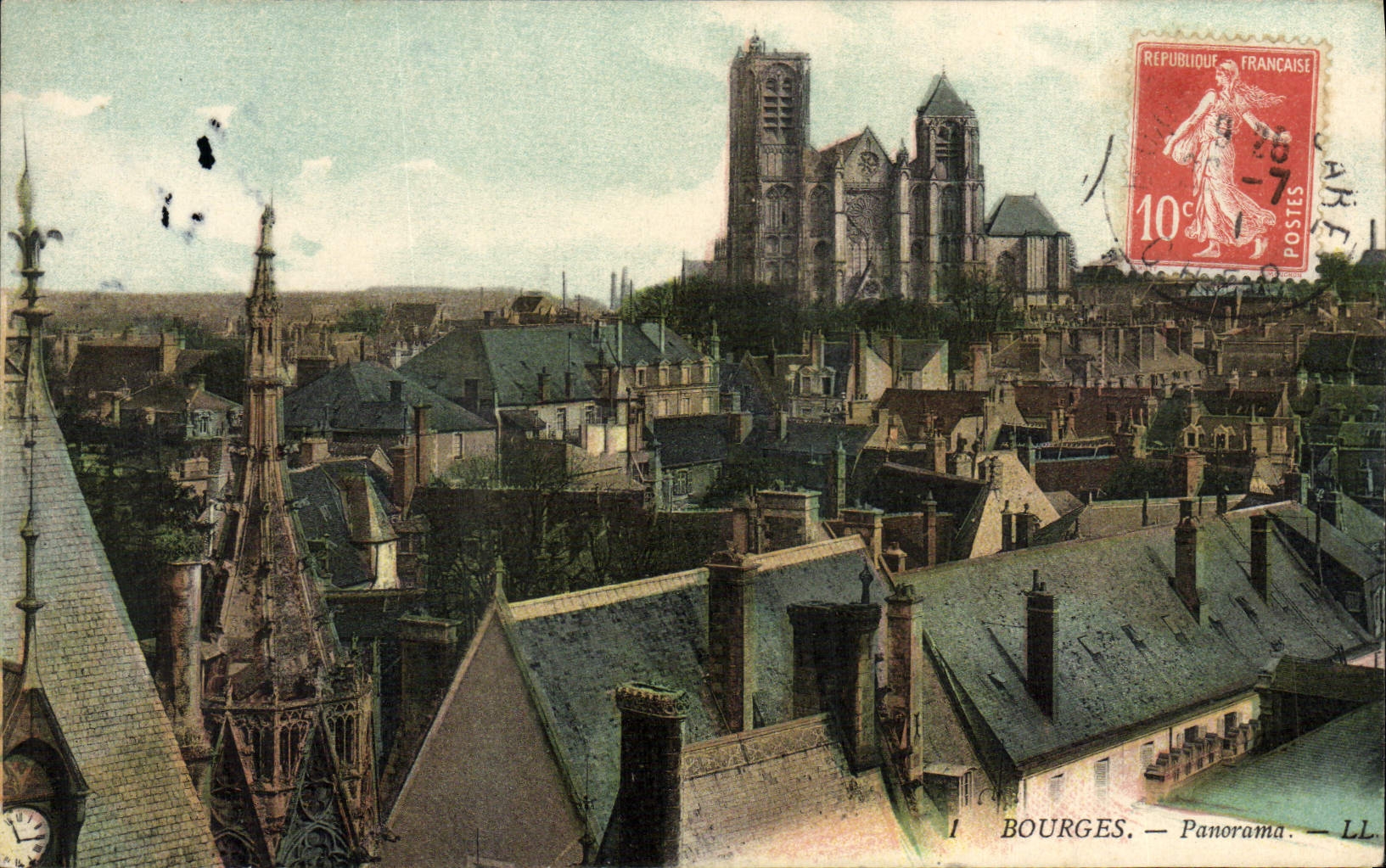 CPA Bourges Panorama