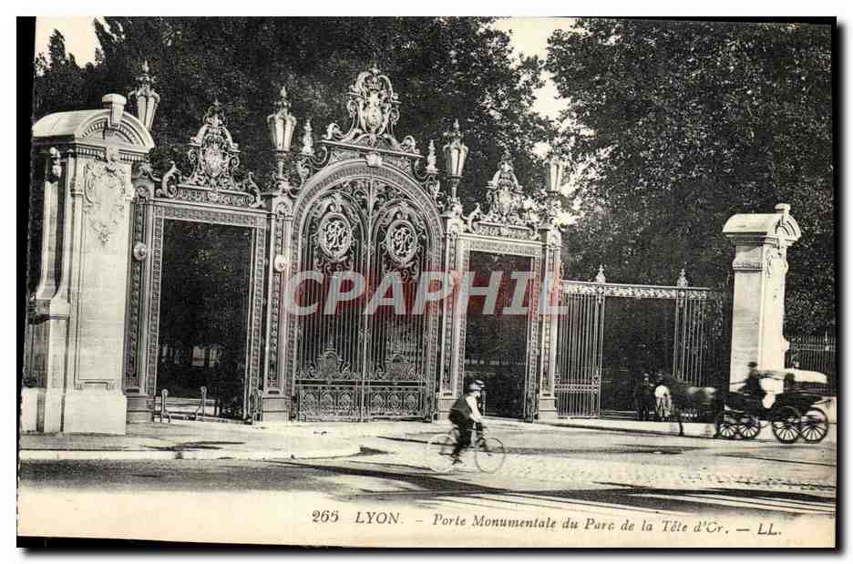 LYON — Porte Monumentale du Parc de la Tête d'Or — LL. n° 265
