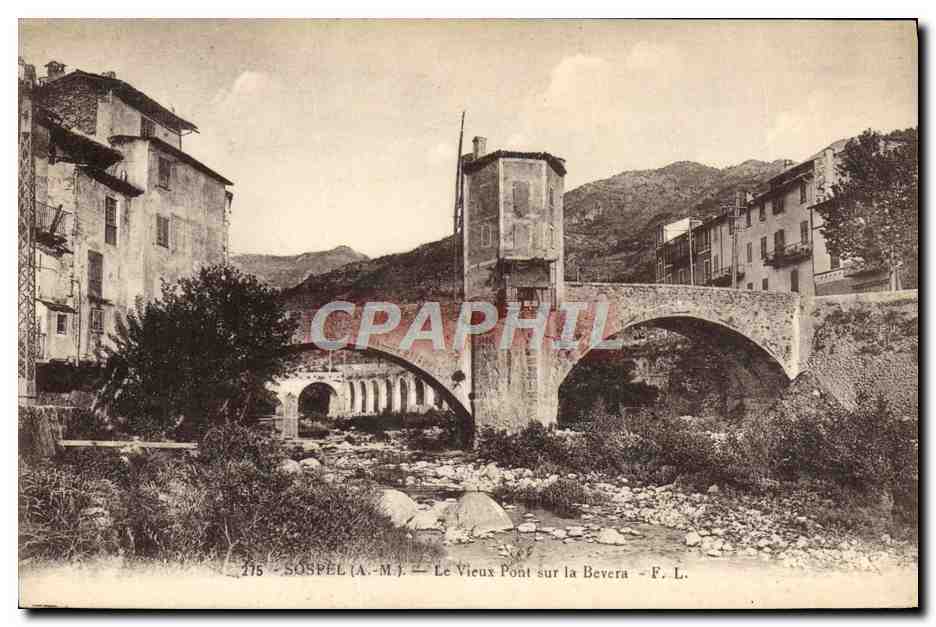 CPA Environs De Sospel Le Vieux Pont sur la Bevera
