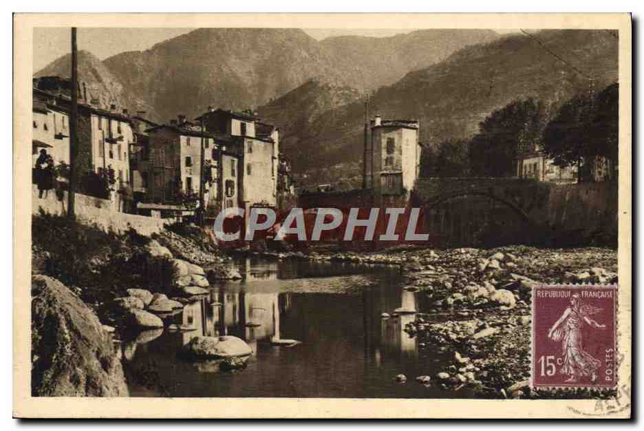 CPA Sospel Vieilles Maisons au Bord de la Bevera