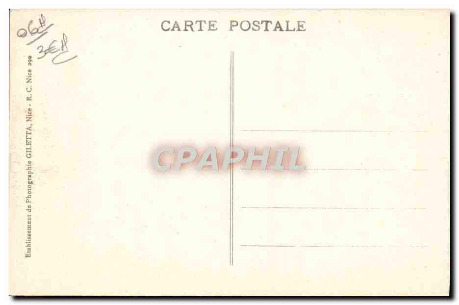 CPA Sospel Le Vieux Pont sur la Bevera — Rückseite
