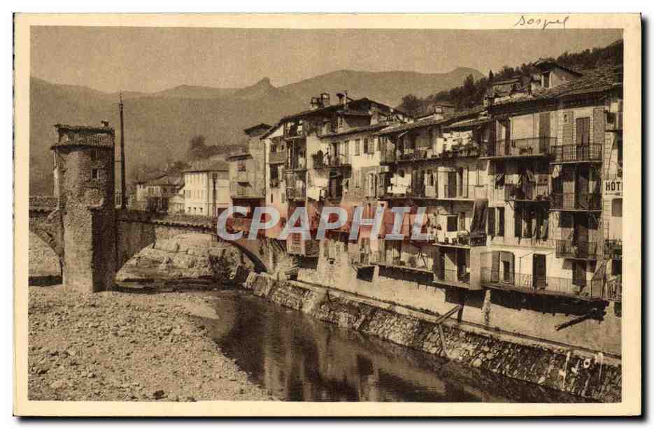 CPA Sospel Vieilles Maisons Sur La Bevera