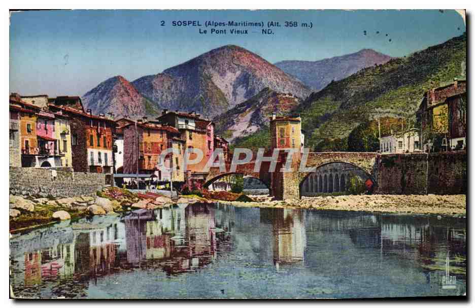 CPA Sospel Le Pont Vieux