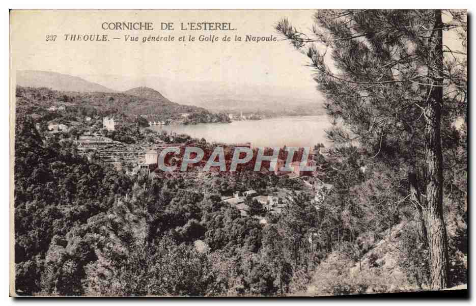 CPA Theoule Vue Generale et le golfe de Napoule