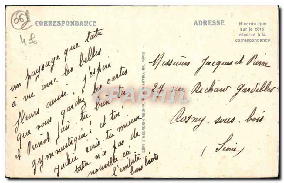 CPA Theoule Vue Generale et la Baie — Rückseite