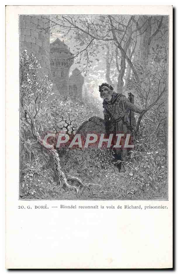 Biondel reconnaît la voix de Richard, prisonnier — G. Doré — n°20