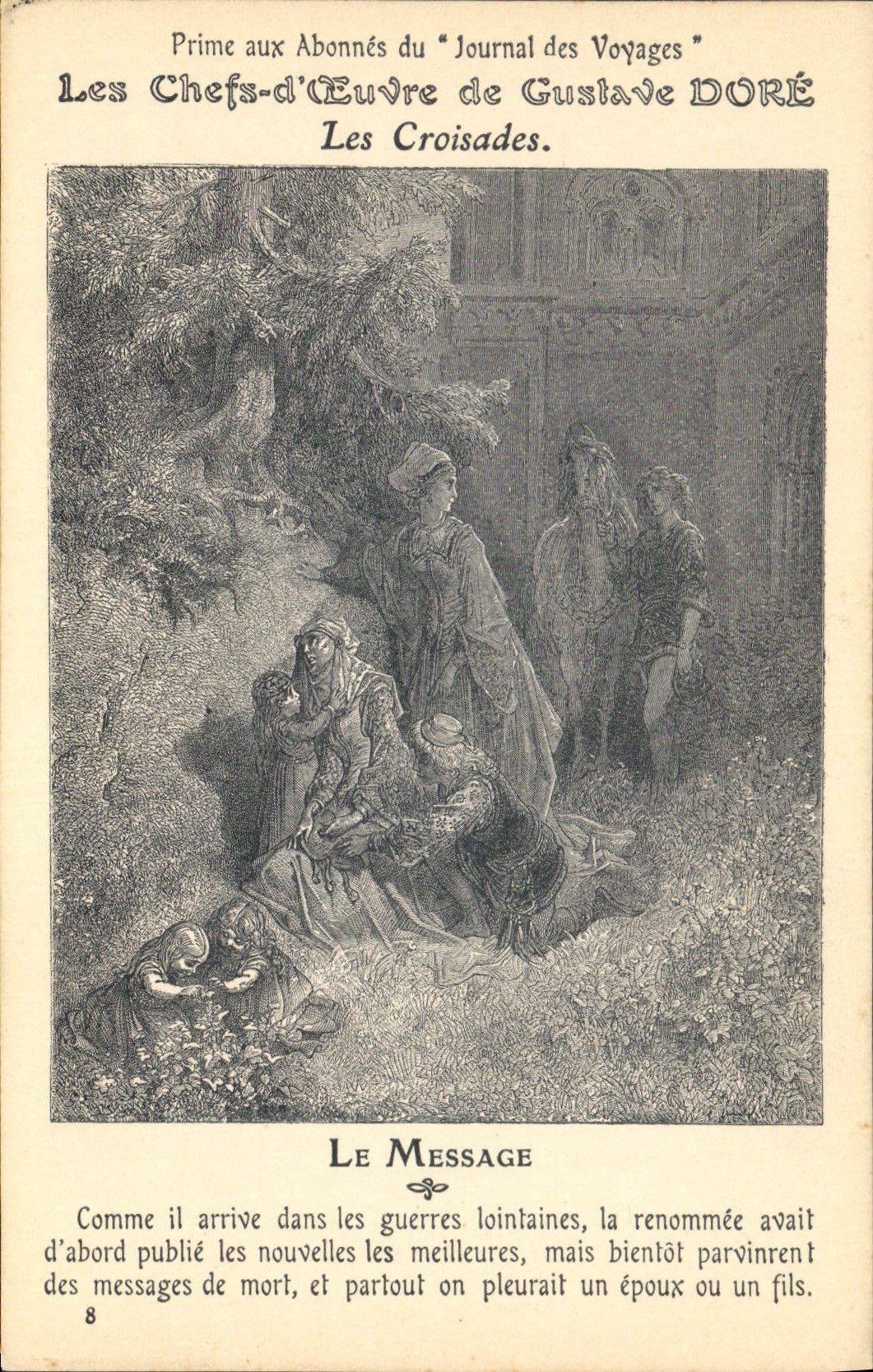 Les Chefs-d'Œuvre de Gustave Doré — Les Croisades — Le Message — Prime aux Abonnés du Journal des Voyages