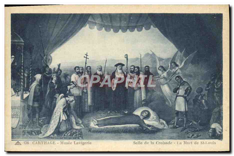 CPA Carthage Musee Lavigerie Salle de la croisade La mort de St Louis 