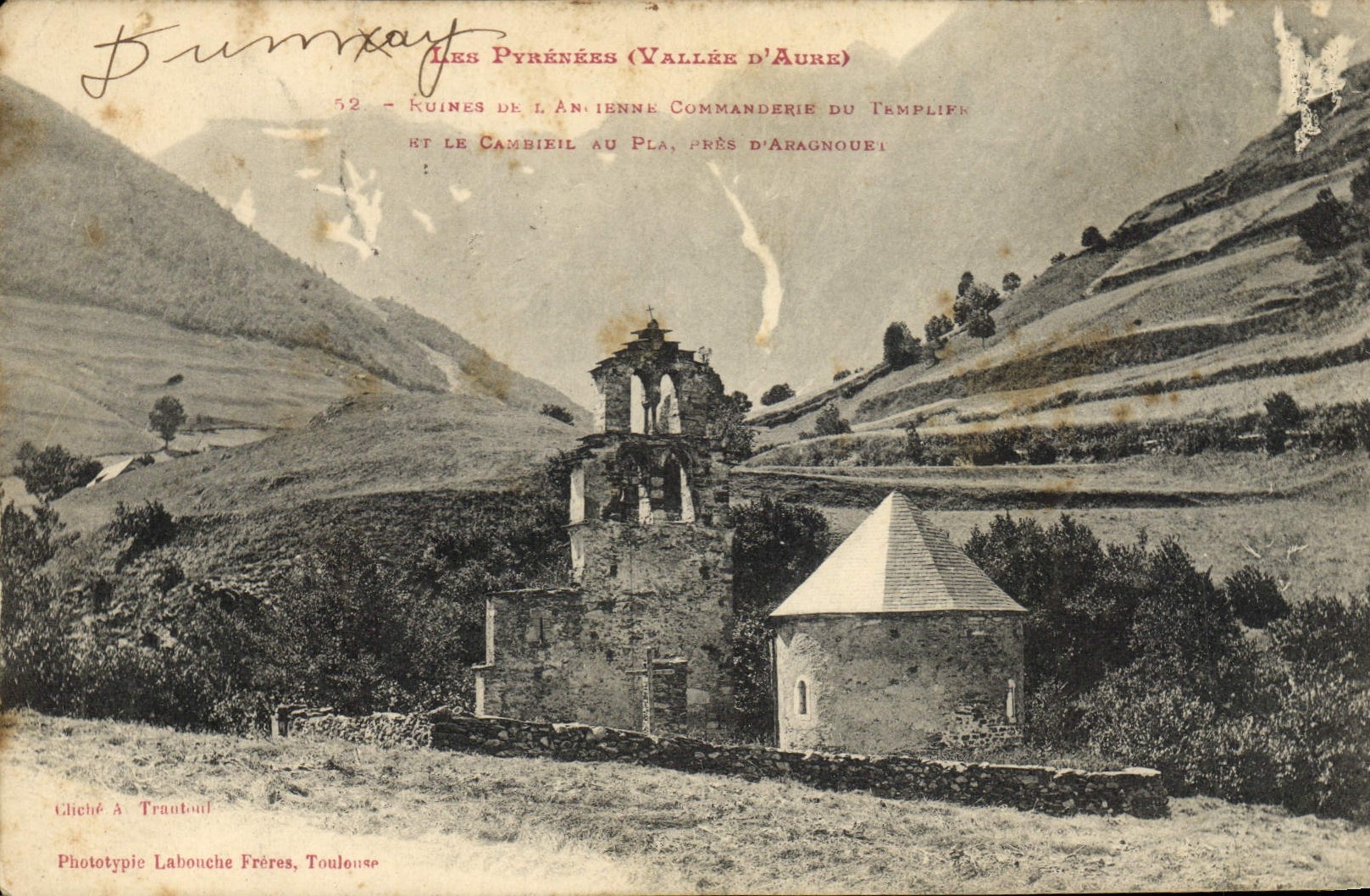 CPA Ruines de l'ancienne commanderie du templier et la Cambieil 