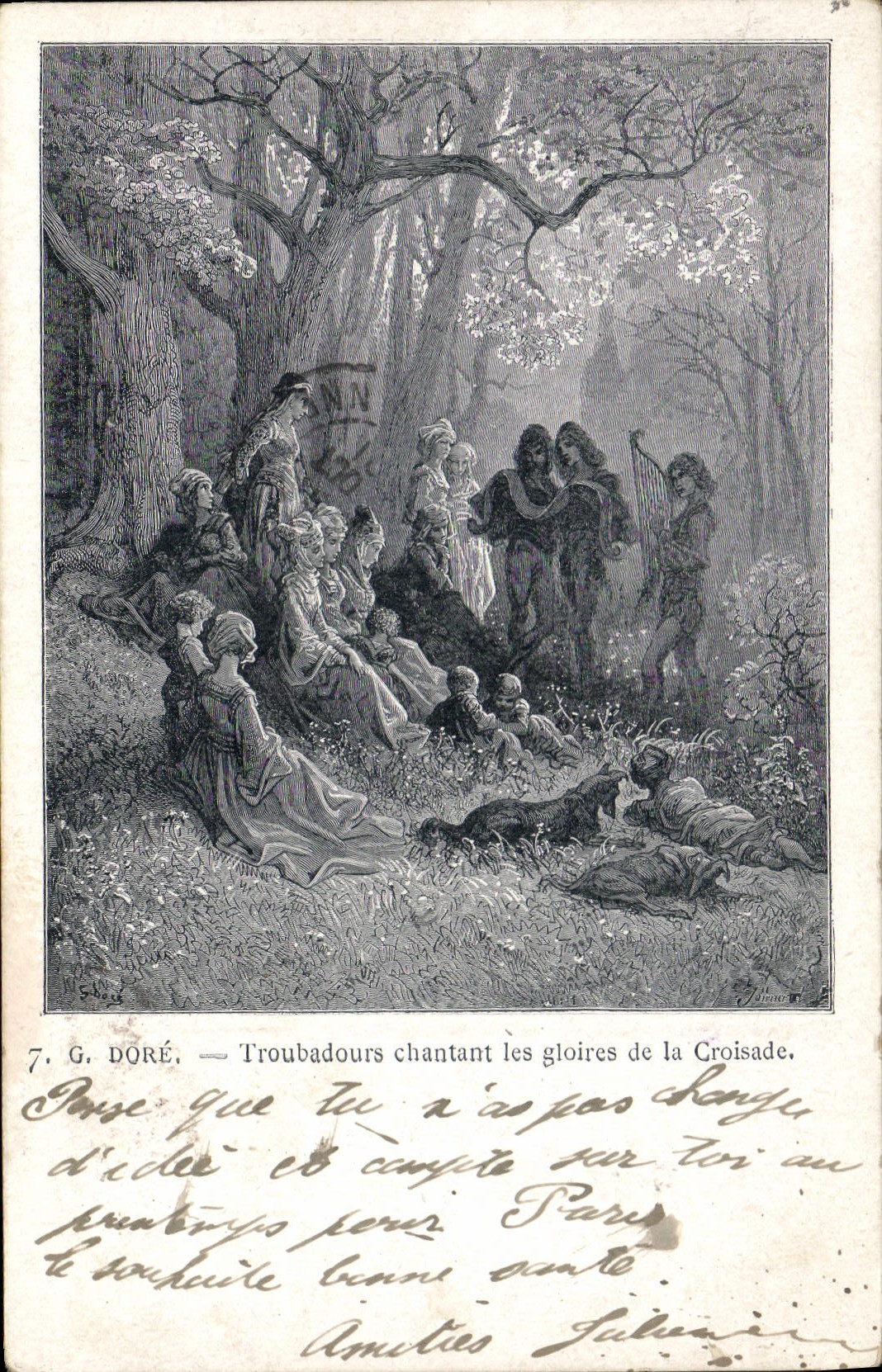 Troubadours chantant les gloires de la Croisade — G. Doré — n°7