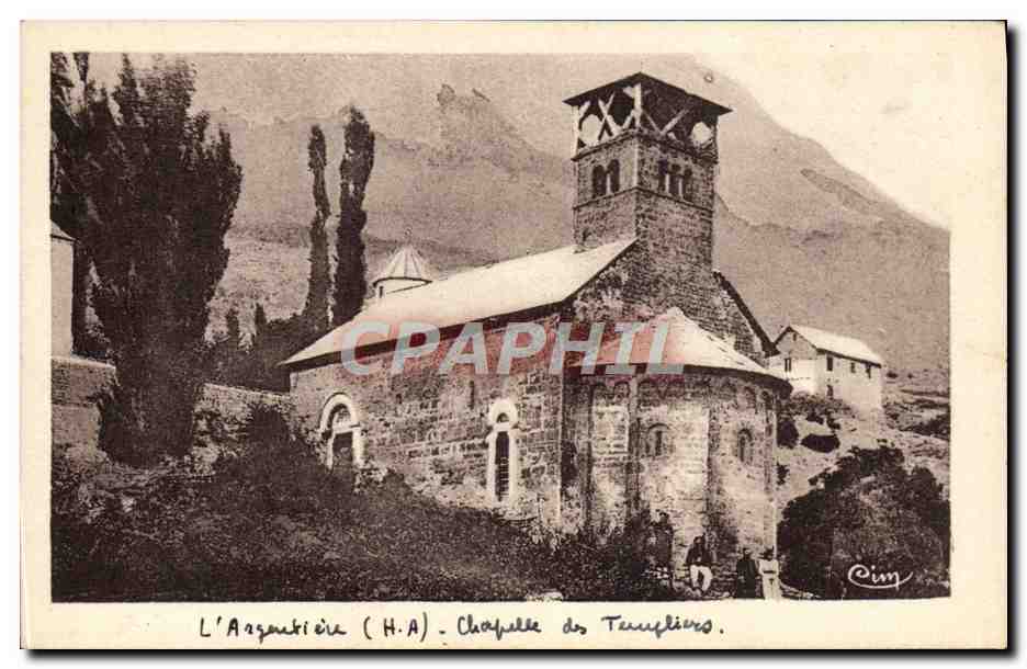 CPA L'Argentiere Chapelle des templiers 