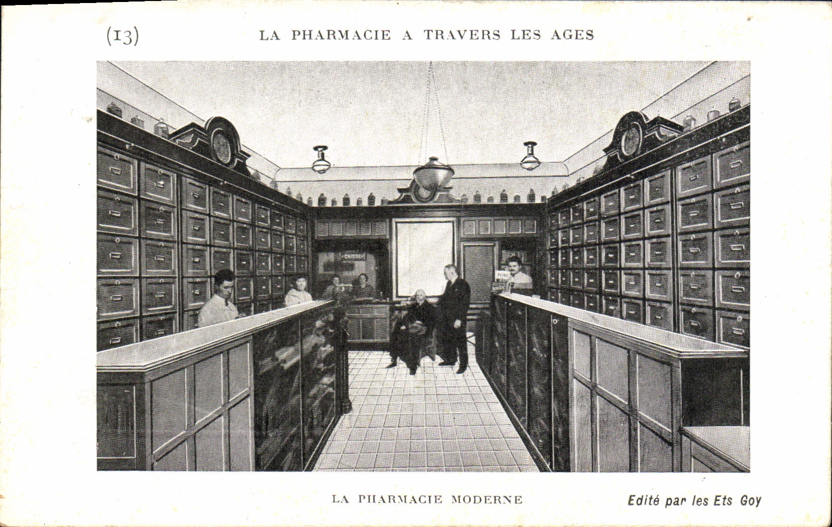 La pharmacie moderne — Série (I3) de la collection 'La pharmacie à travers les âges' — Éditée par les Ets Goy