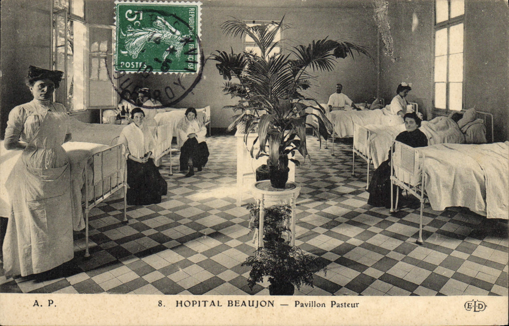 Hôpital Beaujon — Pavillon Pasteur — A.P. n°8
