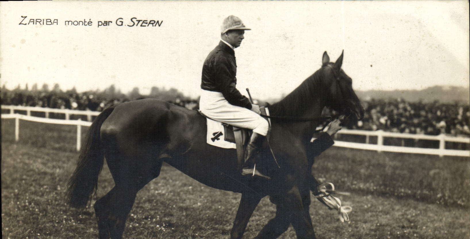 Zariba monté par G. Stern — Course hippique — CPAPHIL