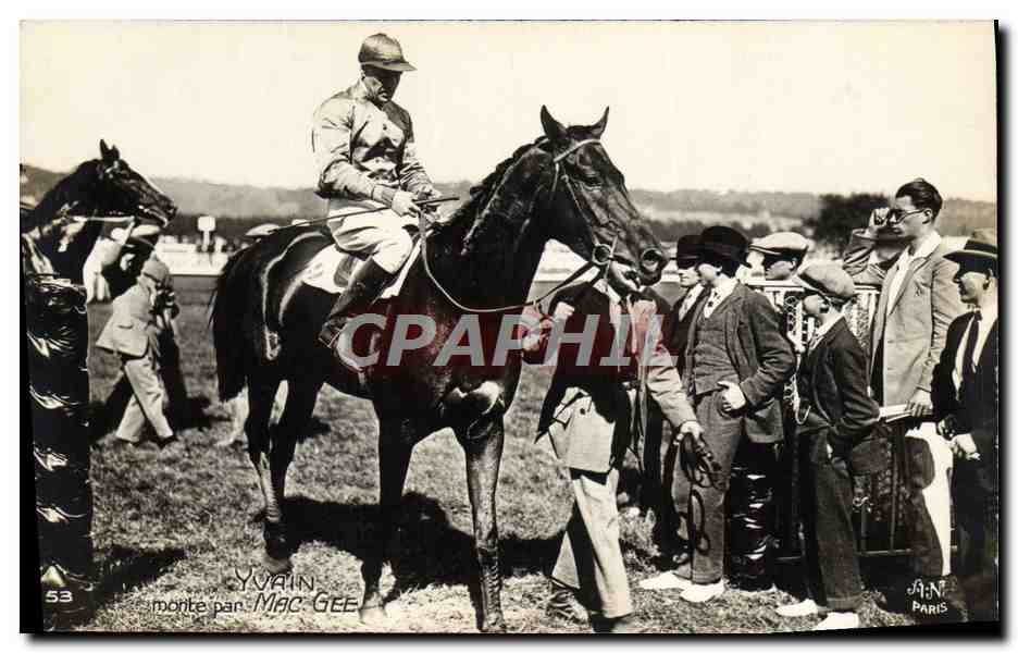 Yvain monte par Mac Gee — course hippique — éditeur A.N. Paris, n°53