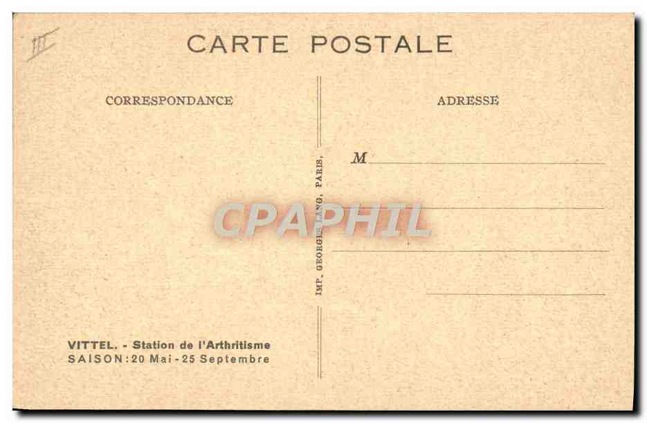 VITTEL — Le Champ de Courses — Verso