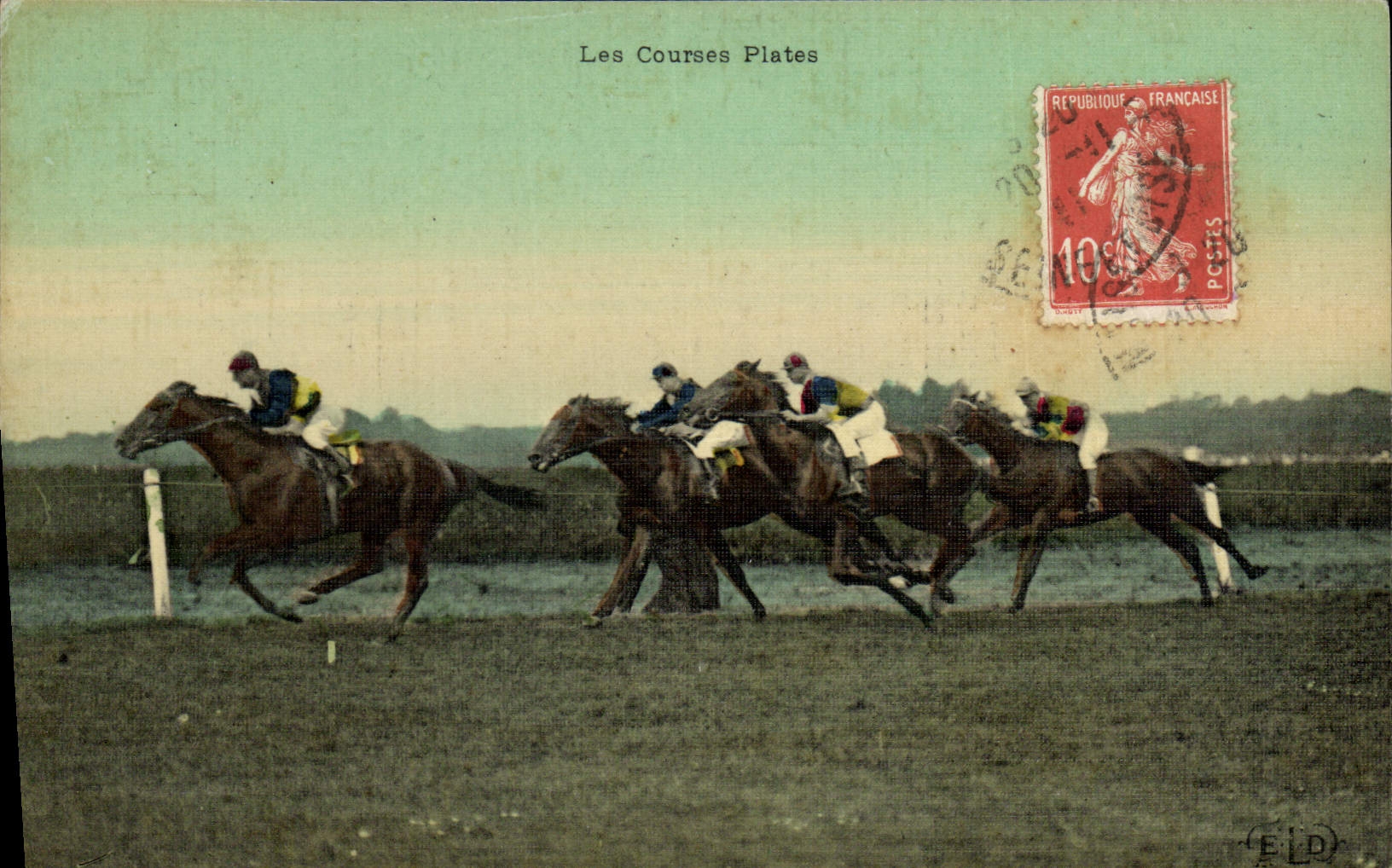 Les Courses Plates — Courses de chevaux — Éditeur ELD