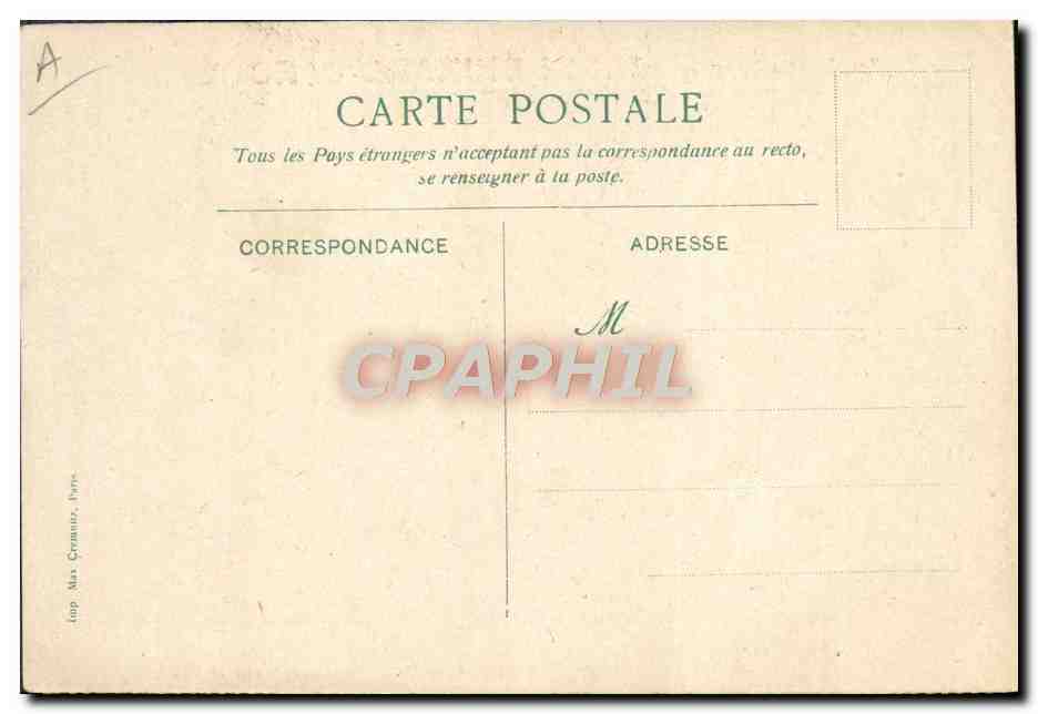 Marché aux fleurs à Pékin — D'après l'aquarelle de M. L. Sabattier — Messageries Maritimes — Verso