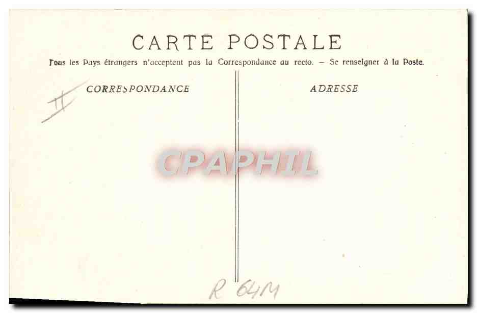 CPA Bateau Voilier par coup de mistral Marseille — Back