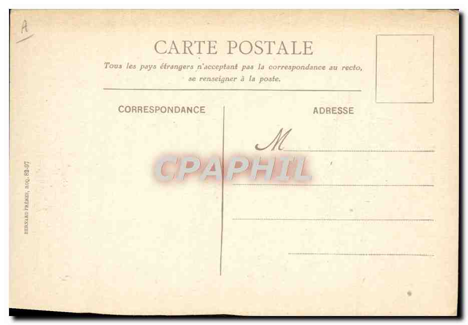 CPA Bateau Paquebot Messageries Maritimes Entree du port de Marseille  — Verso