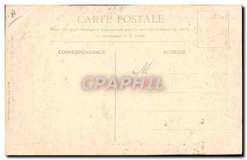 Château de Compiègne — vue du château et de ses jardins — éditeur Messageries Méditerranées, n° de série non visible — Reverso