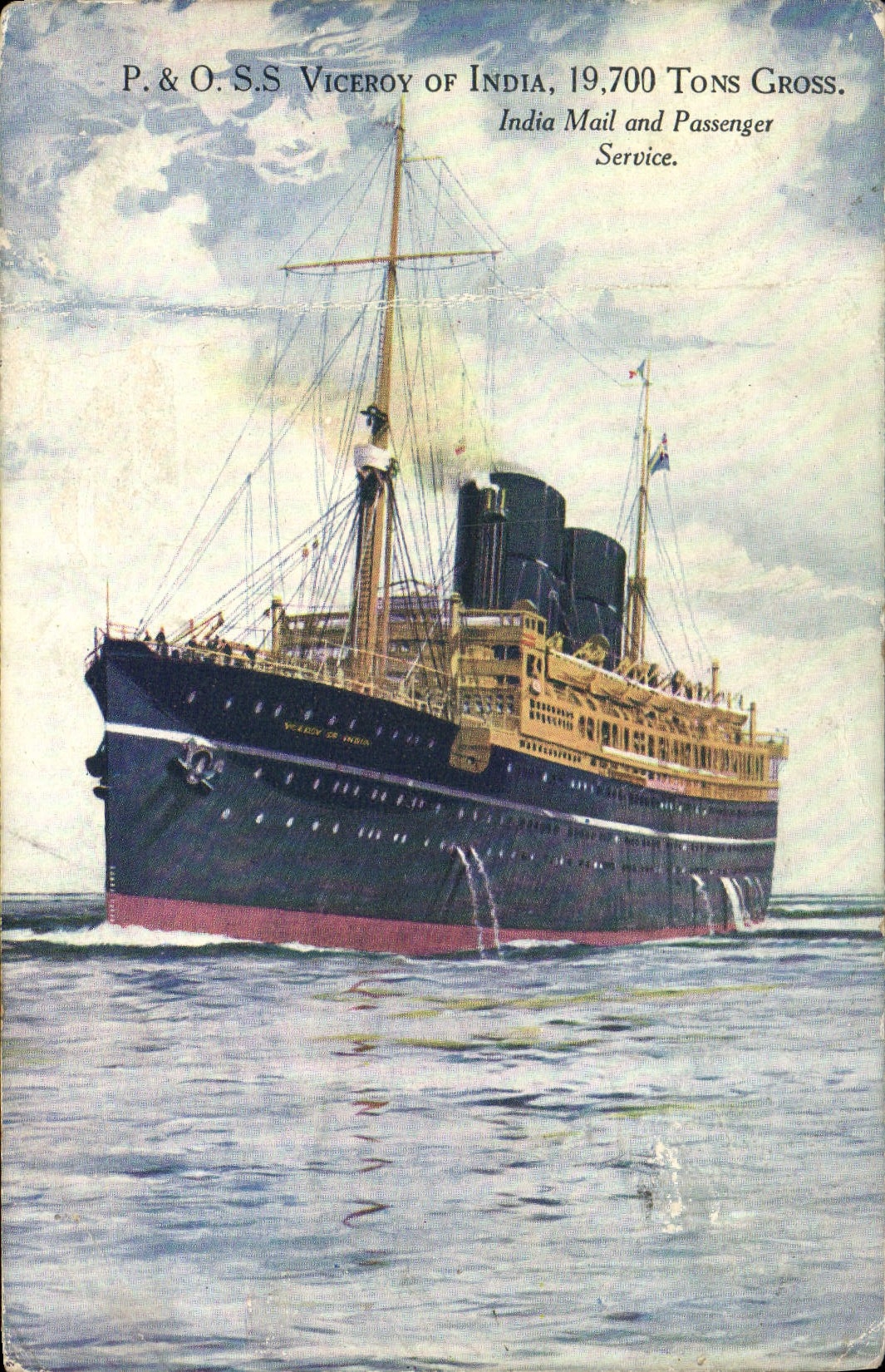 CPA Bateau Paquebot P&O SS Viceroy of India 