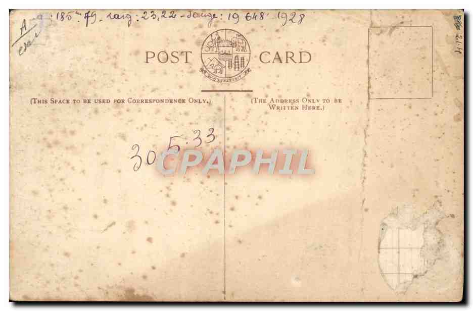 CPA Bateau Paquebot P&O SS Viceroy of India  — Verso