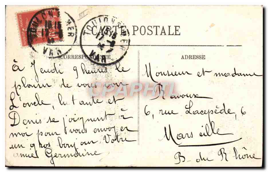 CPA Bateau Explosion de la Liberte  — Verso