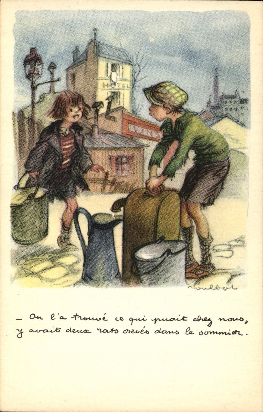 CPA Illustrateur Poulbot 