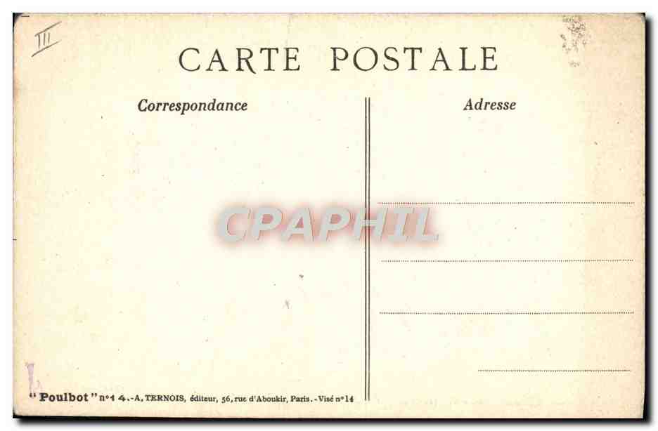 CPA Illustrateur Poulbot Soldat Militaria  — Rückseite