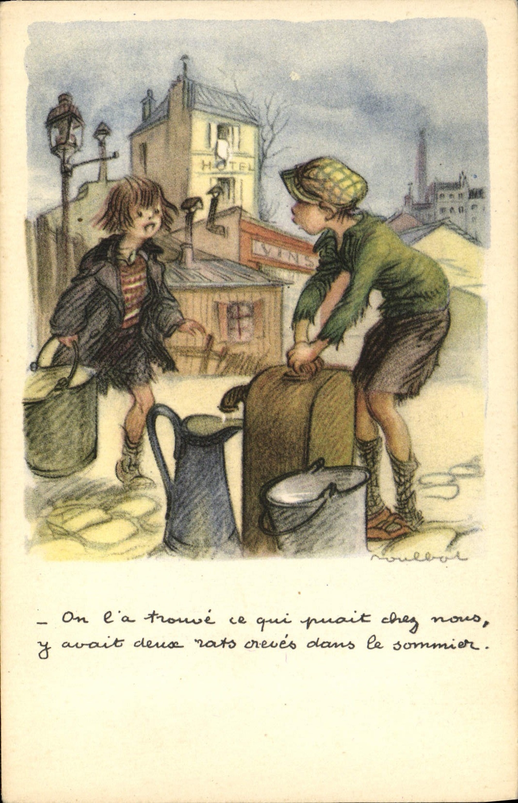 CPA Illustrateur Poulbot 