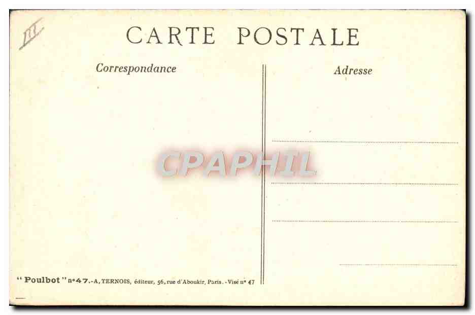 CPA Illustrateur Poulbot Air connu — Rückseite