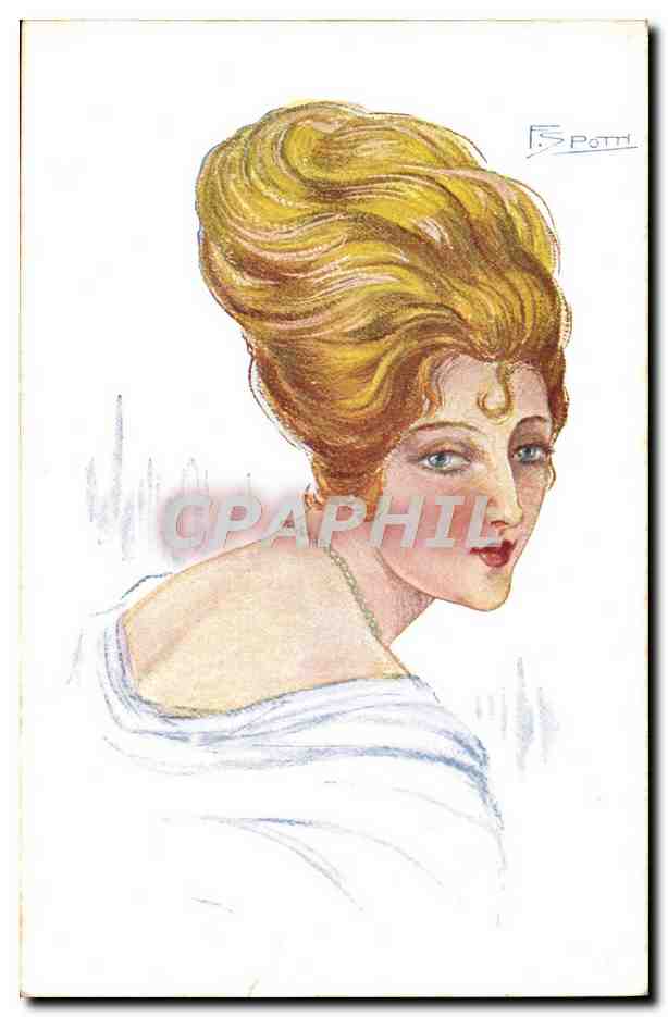 CPA Fantaisie Illustrateur Femme Spotti