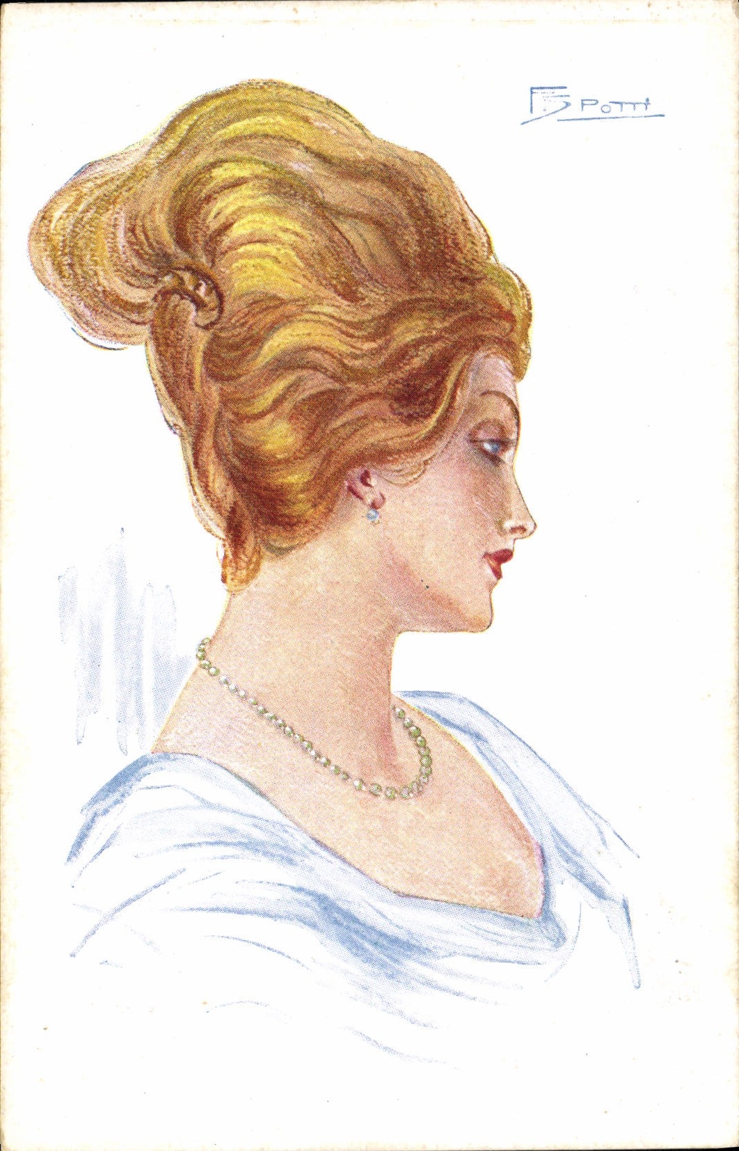CPA Fantaisie Illustrateur Femme Spotti