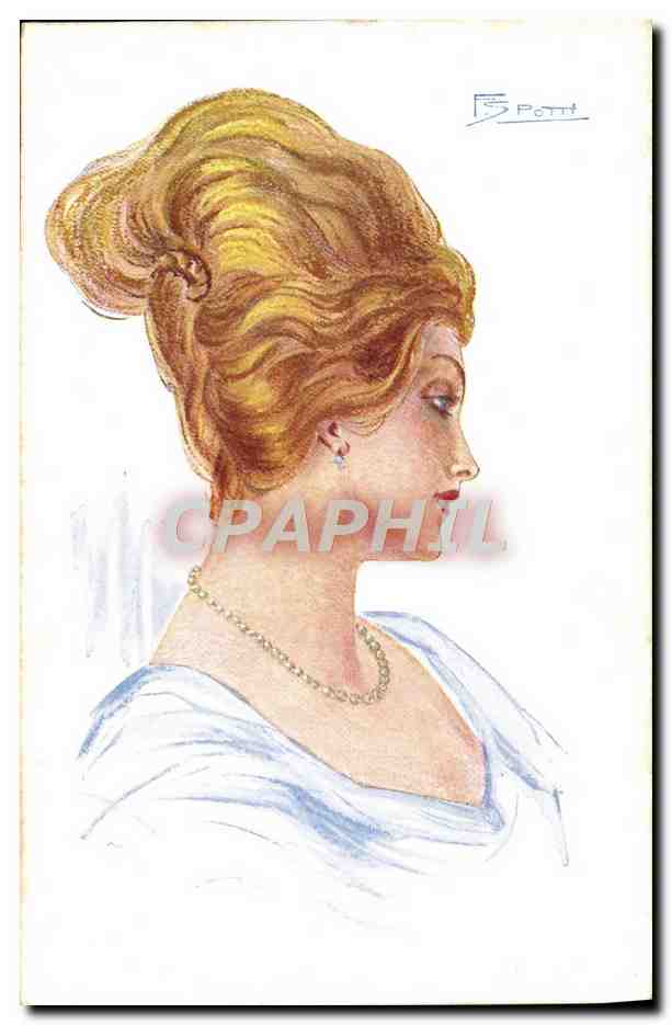 CPA Fantaisie Illustrateur Femme Spotti