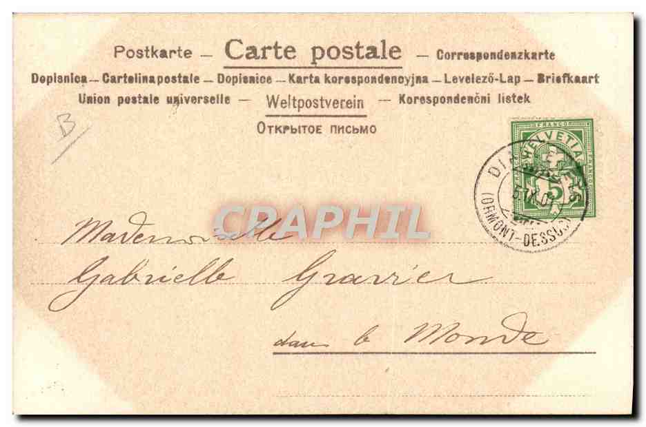 CPA Fantaisie Illustrateur Femme Carte a jouer Carreau — Rückseite