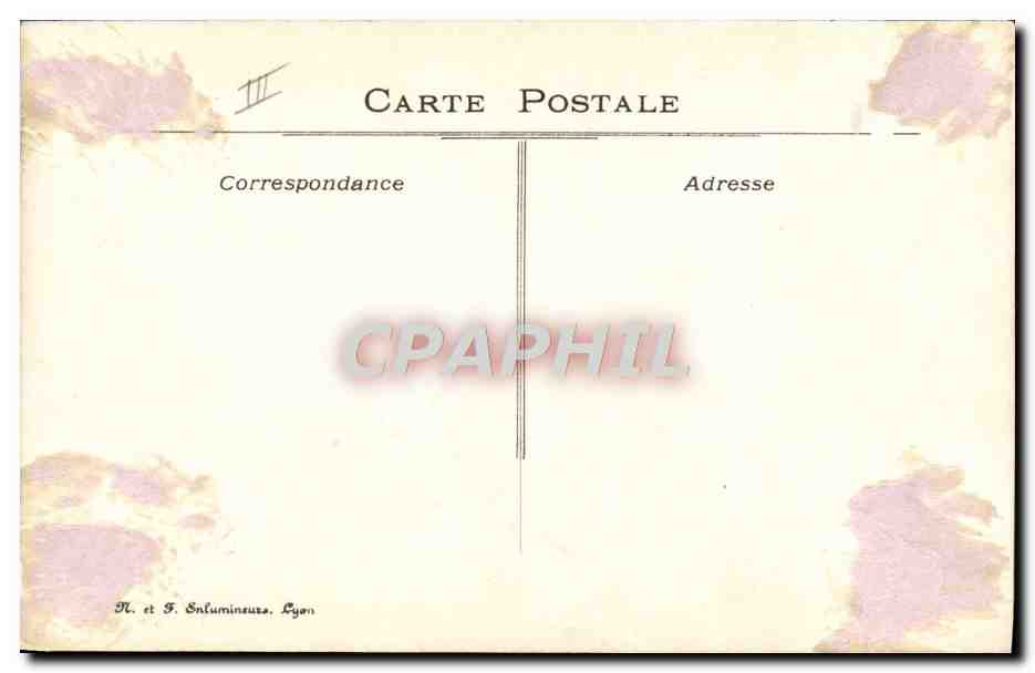 Femme avec bouquet — Bonne Fête — Spadoni, n° 1BF — Verso