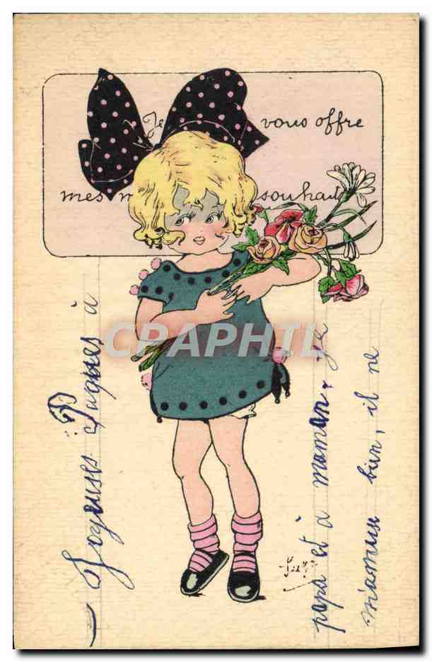 CPA Fantaisie Illustrateur Enfant 
