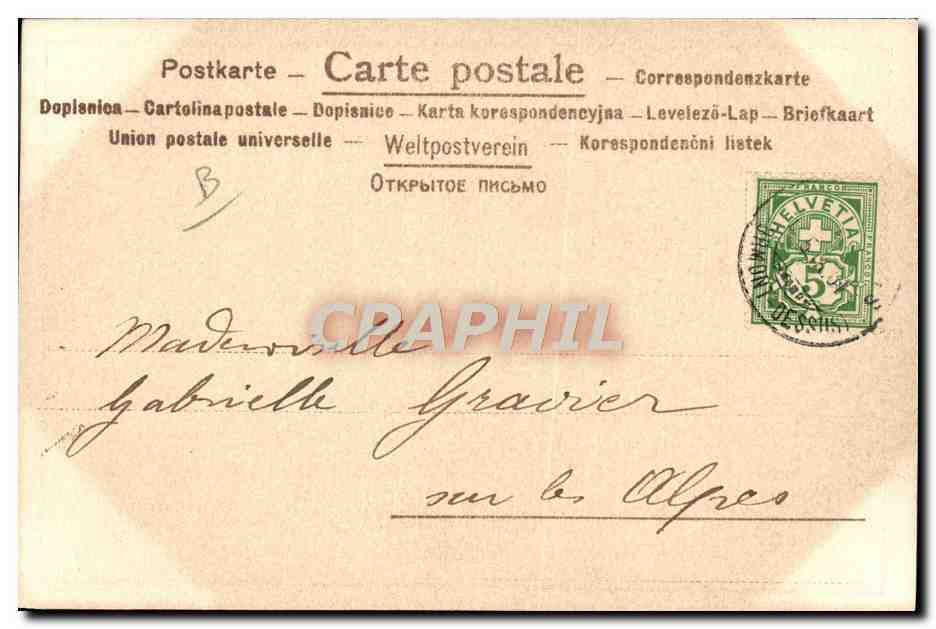 CPA Fantaisie Illustrateur Femme Carte Trefle — Rückseite