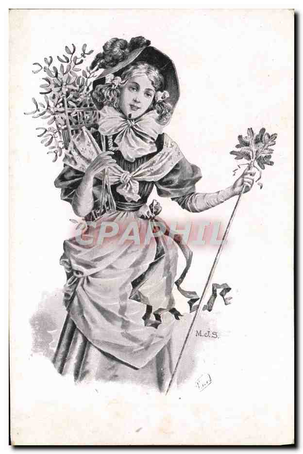 CPA Fantaisie Illustrateur Femme Publicite A Javouhey Rue de la Tonnelerie Chartres 