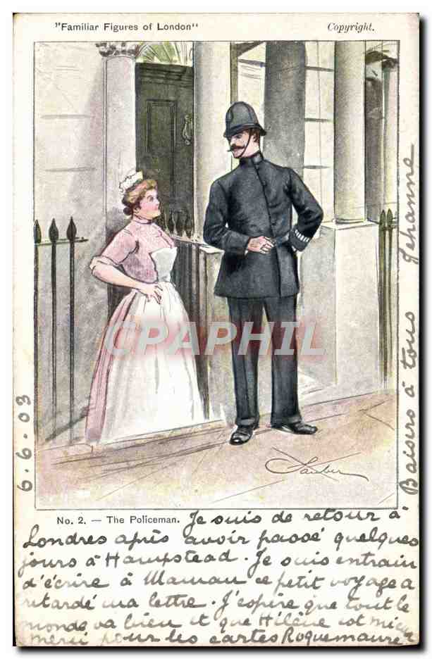 The Policeman — Familiar Figures of London — Peacock Brand