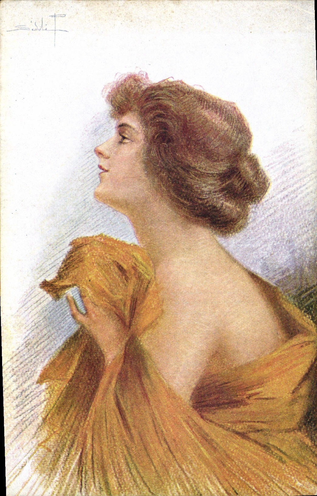 CPA Fantaisie Illustrateur Femme 