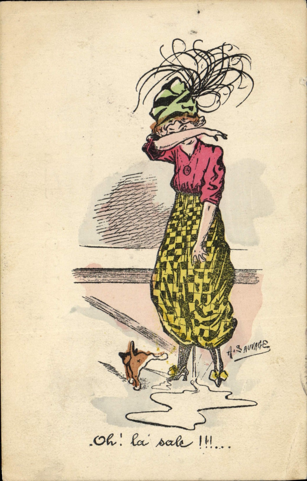 CPA Fantaisie Illustrateur Femme Sauvage 