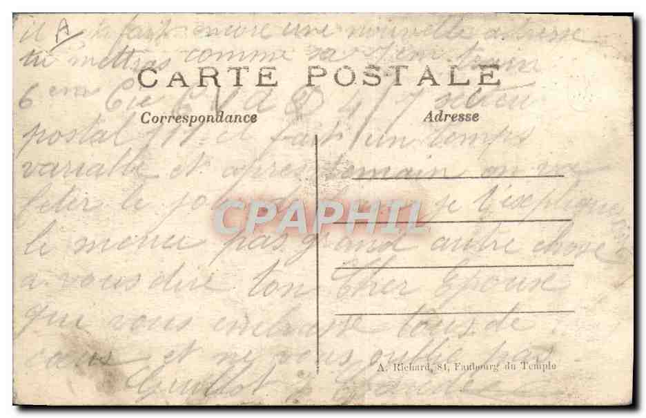 CPA Militaria Mortier austro allemand de 320 Bruxelles  — Rückseite