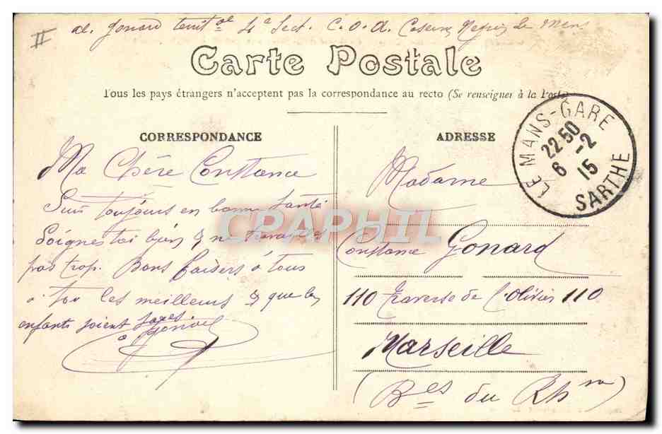 CPA Militaria Artillerie anglaise Les canons a longue portee — Rückseite