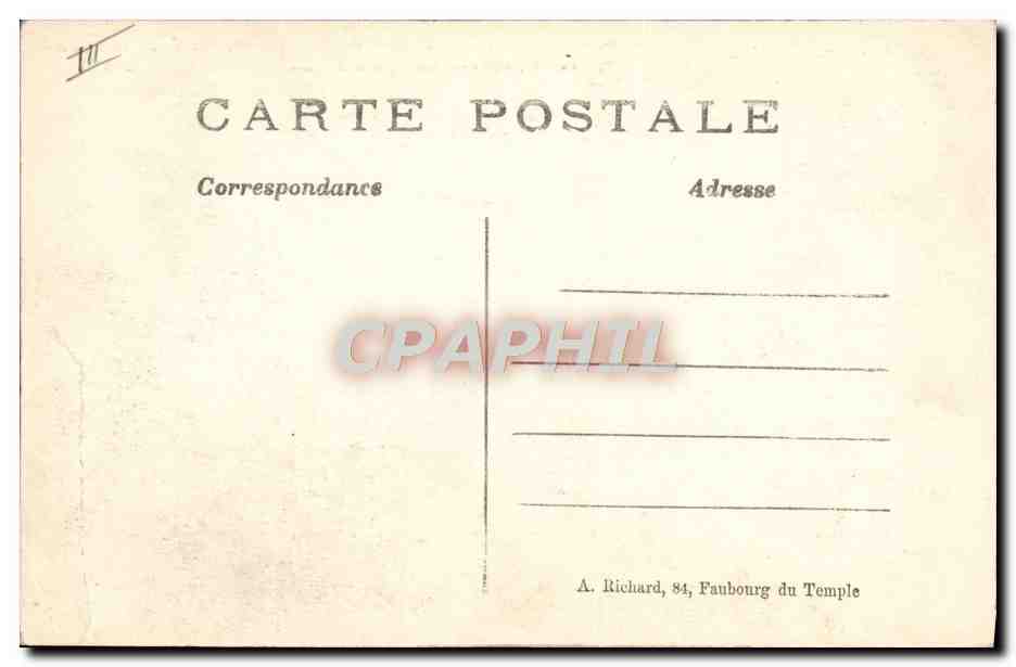 CPA Militaria Batterie d'artillerie francaise de 75 en action sur le front aux environs d'Arras — Rückseite